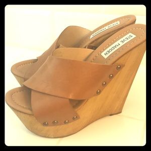 Steve Madden Banddy leather wedges